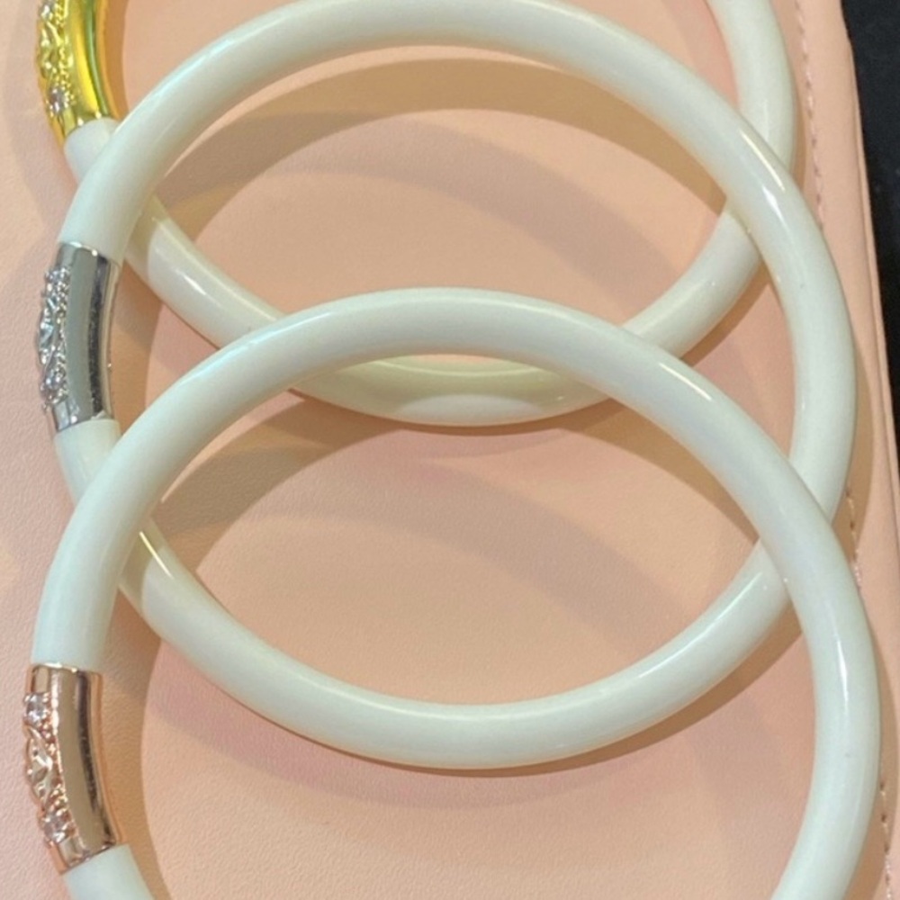 White Infinity Twist Bracelet